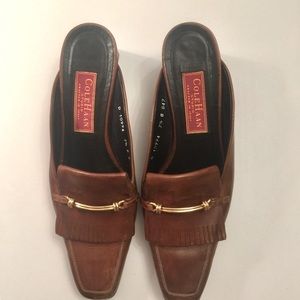 Cole Haan leather mules size 8